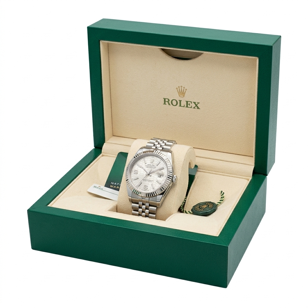 ROLEX OYSTER PERPETUAL LAND-DWELLER WEIẞES ZIFFERBLATT