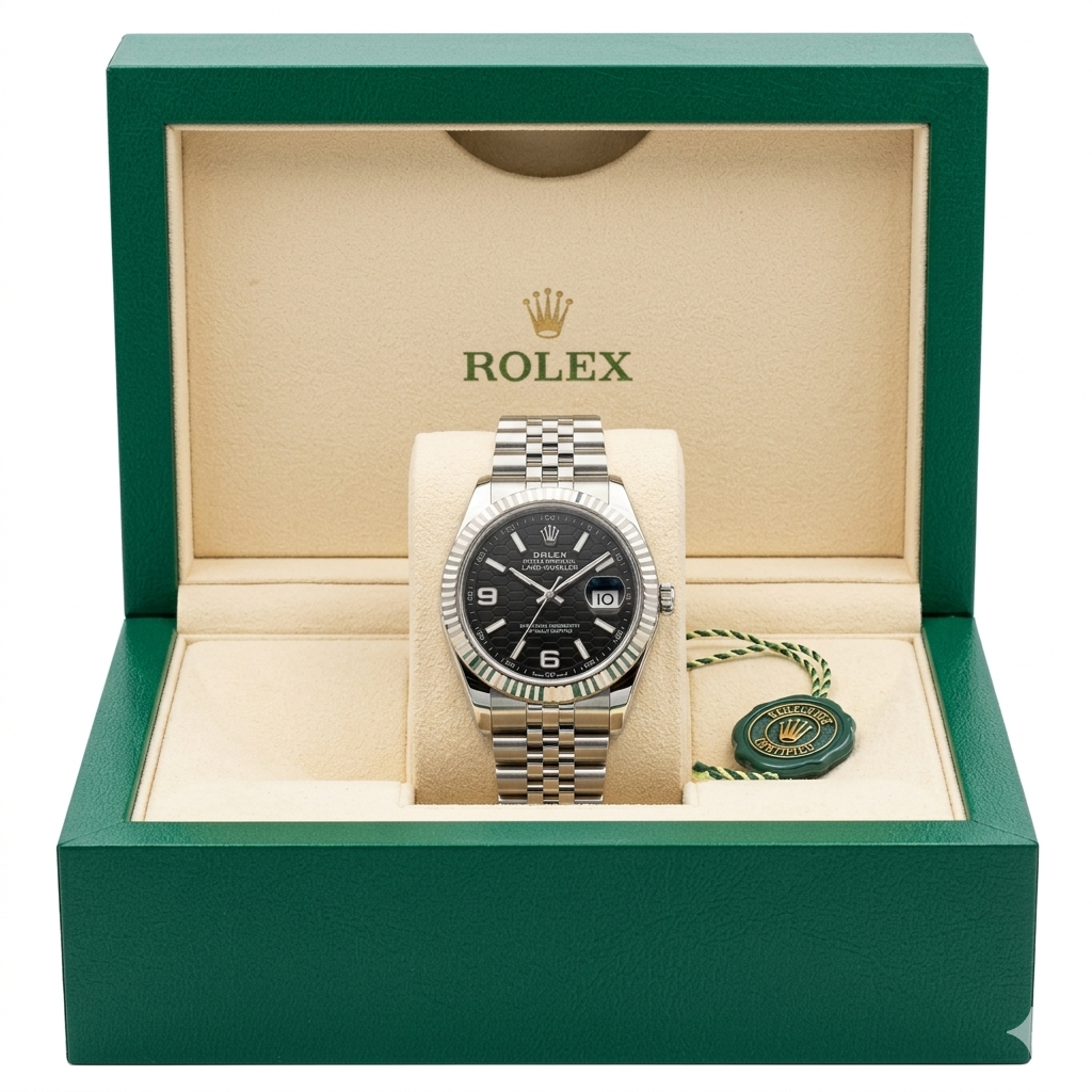 ROLEX OYSTER PERPETUAL LAND-DWELLER SCHWARZES ZIFFERBLATT