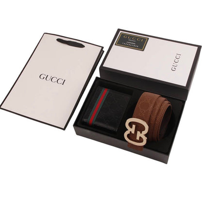 Gucci Herren Gürtel & Geldbeutel Set