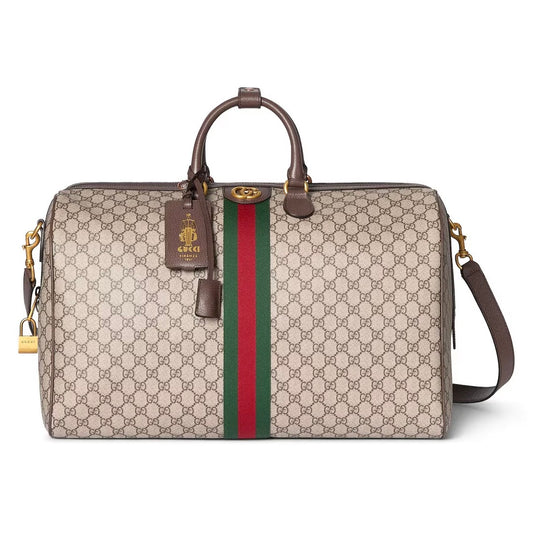 GUCCI OPHIDIA GG SUPREME DUFFLE BAG