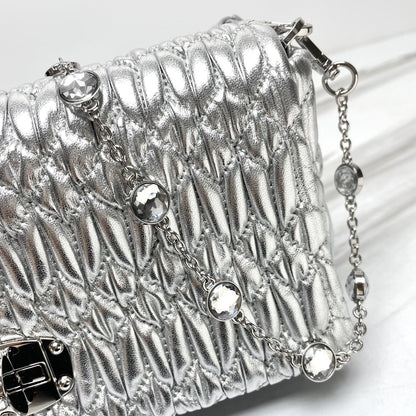(Premium Quality) Miu Miu Wander Matelassé Nappa Leather