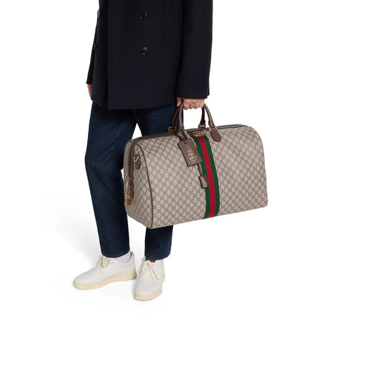GUCCI OPHIDIA GG SUPREME DUFFLE BAG