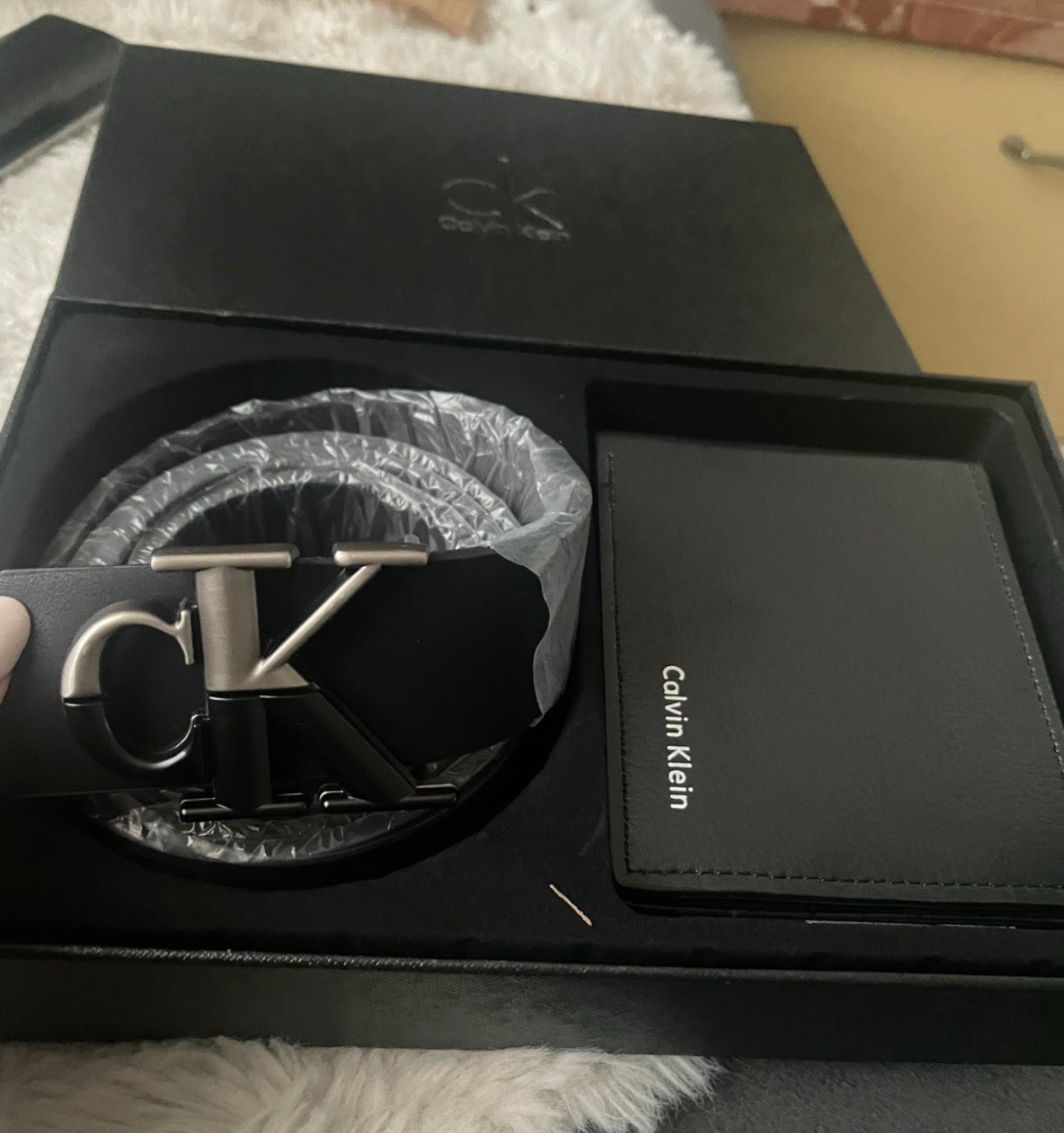 Calvin Klein CK Gürtel & Geldbeutel Set