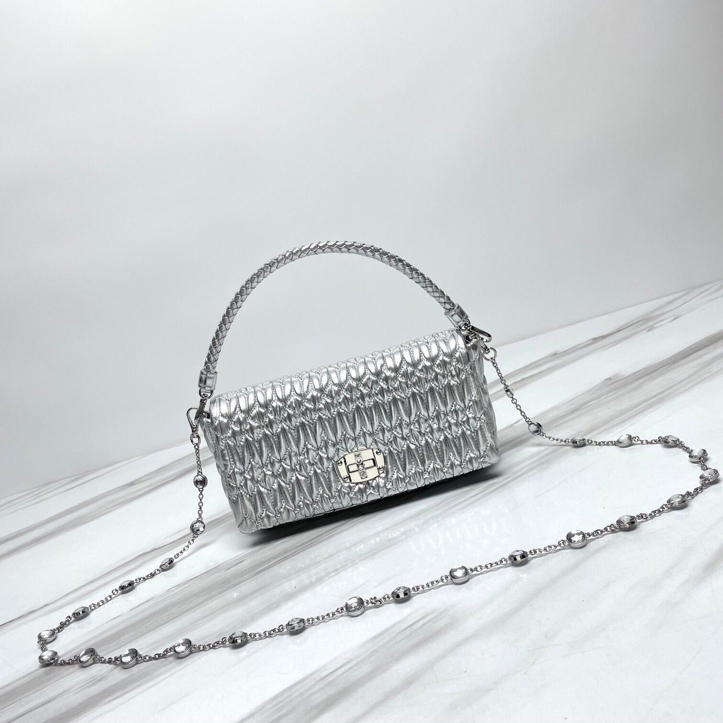 (Premium Quality) Miu Miu Wander Matelassé Nappa Leather