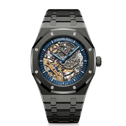 AUDEMARS PIGUET ROYAL OAK DOUBLE BALANCE WHEEL OPENWORKED BLACK CERAMIC