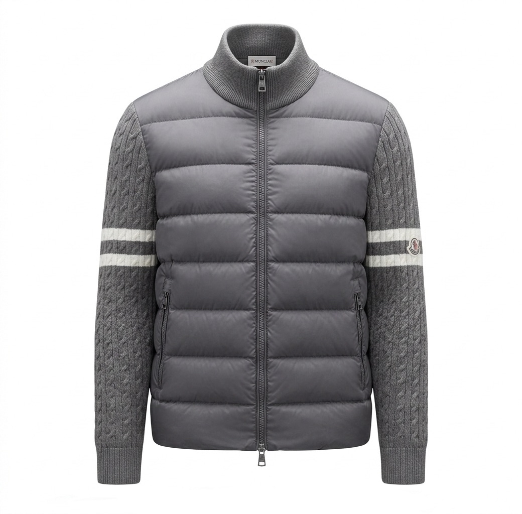 MONCLER HYBRID STRICKJACKE