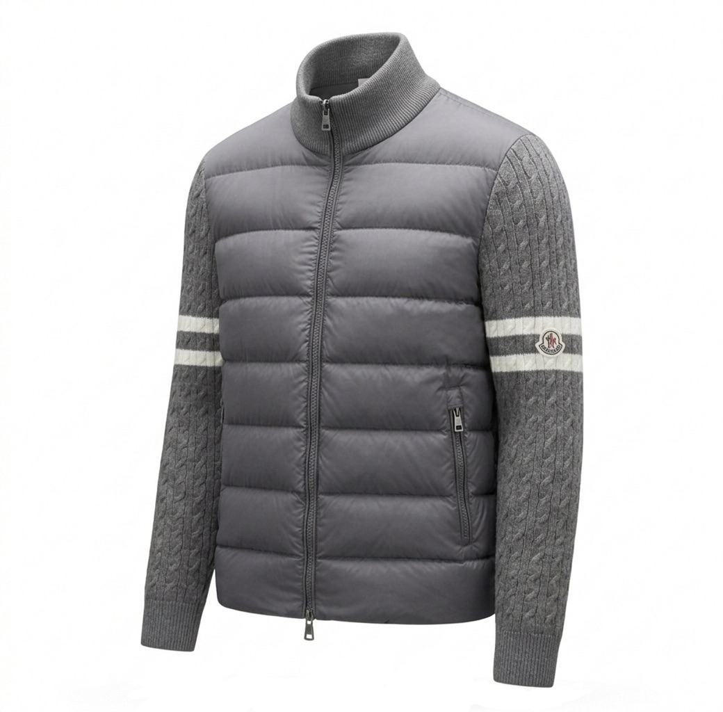 MONCLER HYBRID STRICKJACKE