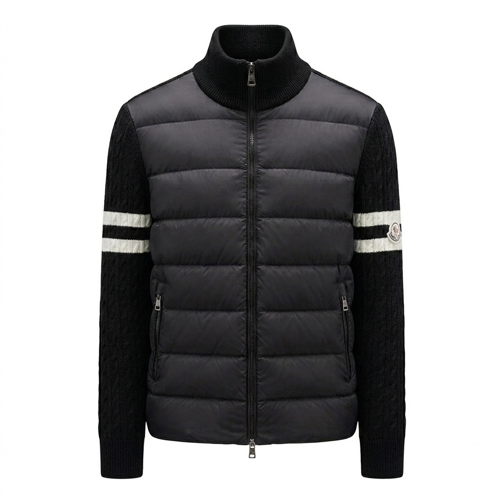 MONCLER HYBRID STRICKJACKE