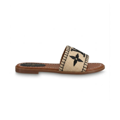 LOUIS VUITTON LOCK IT FLAT MULE SANDALEN