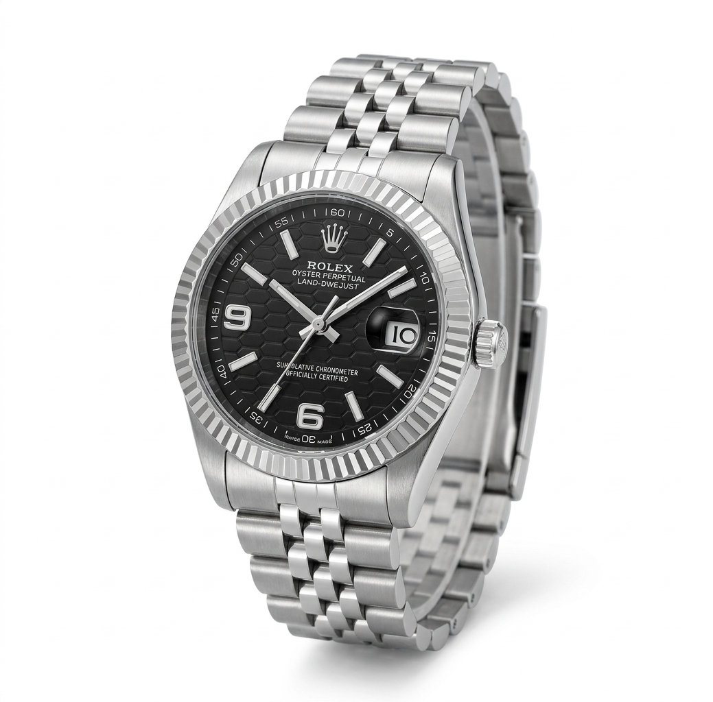 ROLEX OYSTER PERPETUAL LAND-DWELLER SCHWARZES ZIFFERBLATT