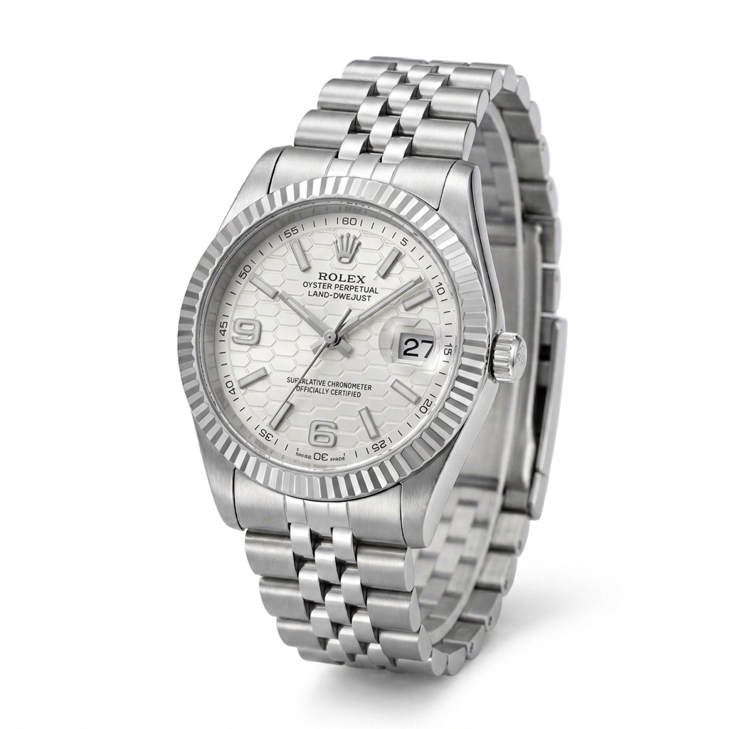 ROLEX OYSTER PERPETUAL LAND-DWELLER WEIẞES ZIFFERBLATT