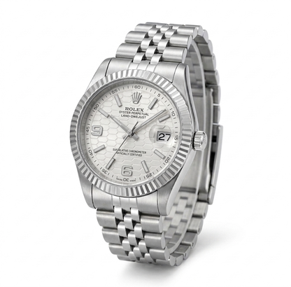 ROLEX OYSTER PERPETUAL LAND-DWELLER WEIẞES ZIFFERBLATT