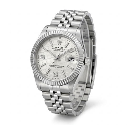 ROLEX OYSTER PERPETUAL LAND-DWELLER WEIẞES ZIFFERBLATT
