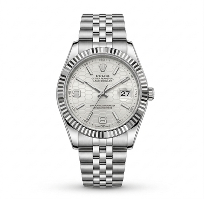 ROLEX OYSTER PERPETUAL LAND-DWELLER WEIẞES ZIFFERBLATT