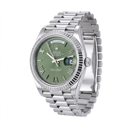 ROLEX DAY-DATE 40 MIT GRÜNEM ZIFFERBLATT