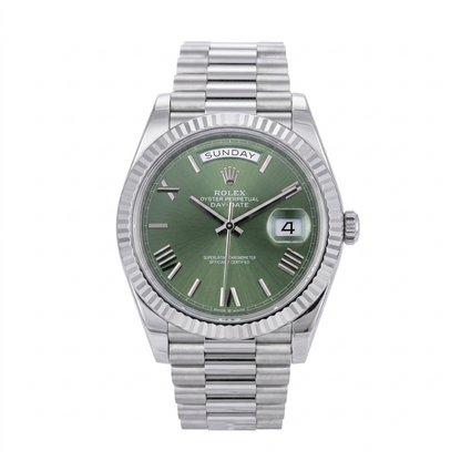 ROLEX DAY-DATE 40 MIT GRÜNEM ZIFFERBLATT