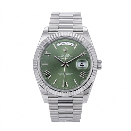 ROLEX DAY-DATE 40 MIT GRÜNEM ZIFFERBLATT