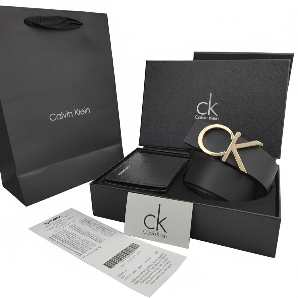 Calvin Klein CK Gürtel & Geldbeutel Set