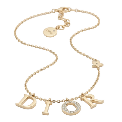 DIOR LETTER NECKLACE