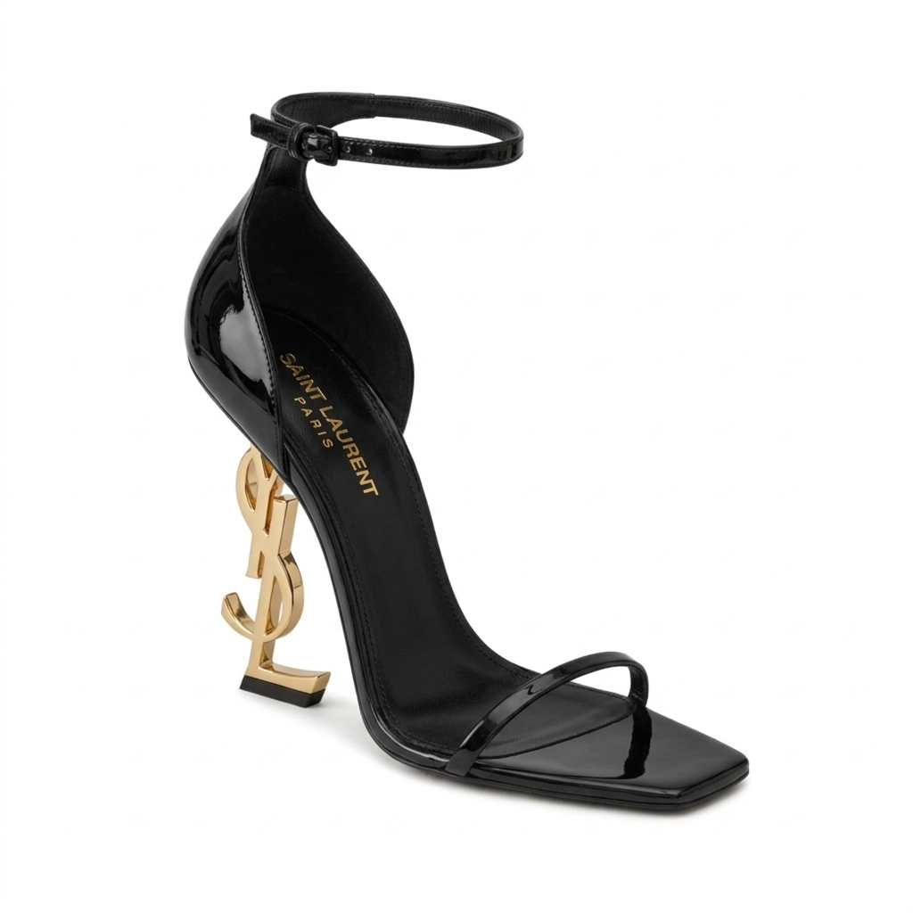 YSL GOLD HEELS