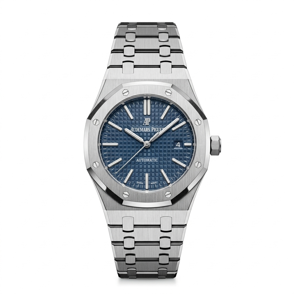AUDEMARS PIGUET ROYAL OAK SELF-WINDING 41MM BLUE “GRANDE TAPISSERIE” DIAL