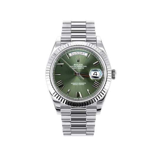 Rolex Day-Date 40 mit grünem Zifferblatt